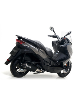 Tłumik Arrow Urban [Aluminium "Dark" + Nichrom "Dark"] - Kawasaki J 300 [17-20]