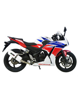 Tłumik G.P.R Albus Ceramic [Slip-On, Aluminium-White Glossy] - Honda CBR 300 R [14-16]