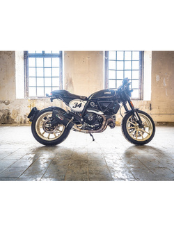 Tłumik G.P.R Furore Nero [Slip-On, Black Aluminium] - Ducati Scrambler 800 [15-16]