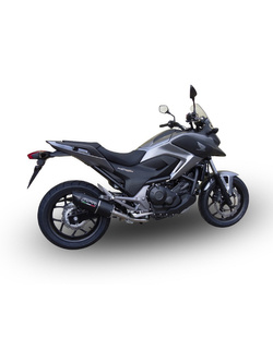 Tłumik G.P.R Furore Nero [Slip-On, Black Aluminium] - Honda NC 700 X / S Dct [12-13]