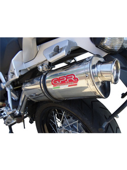 Tłumik G.P.R Trioval [Slip-On, Stainless Steel] - Moto Guzzi Stelvio 1200 4V [08-10]