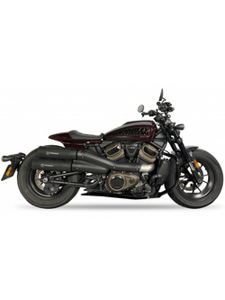 Tłumik IXIL Ironhead Round black, HC2-2B (SLIP ON) - Harley Davidson Sportster S (21-)