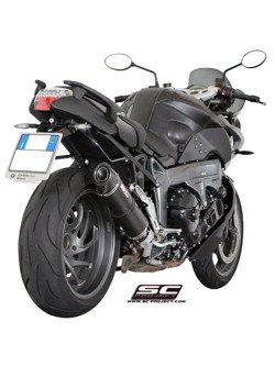 Tłumik MAT CARBON Slip-on SC-Project [Owal] do BMW K 1300 R [09-16]