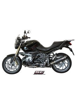 Tłumik MAT CARBON Slip-on SC-Project [Owal] do BMW R 1200 R [11-14]