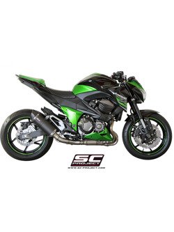 Tłumik Owalny Mat Carbon Slip-on SC-Project do Kawasaki Z 800e [12-16]