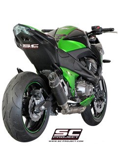 Tłumik Owalny Mat Carbon Slip-on SC-Project do Kawasaki Z 800e [12-16]