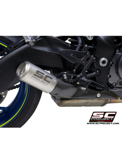 Tłumik SC-Project CR-T Carbon / Titanium, Siatka na wylocie (Slip on) - Suzuki GSX-S 1000 [21-22]