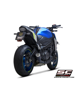 Tłumik SC-Project CR-T Carbon / Titanium, Siatka na wylocie (Slip on) - Suzuki GSX-S 1000 [21-22]