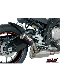 Tłumik SC-Project, CR-T Carbon (Wylot z tytanową siatką) - BMW S 1000 R [17-20]