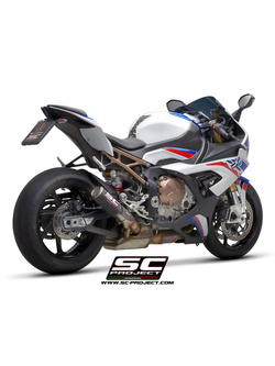 Tłumik SC-Project, CR-T Carbon (Z tytanową siatką na wylocie) (Slip On) - BMW S 1000 RR [19-20]