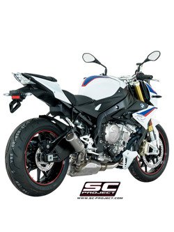 Tłumik SC-Project, CR-T Titanium (Wylot z tytanową siatką) - BMW S 1000 R [17-20]