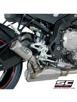 Tłumik SC-Project, CR-T Titanium (Wylot z tytanową siatką) - BMW S 1000 R [17-20]