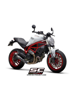 Tłumik SC-Project Conic 70's Stainless Steel (Slip on) - Ducati Monster 797 [17-20]