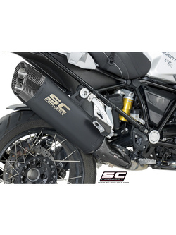 Tłumik SC-Project Oval Black Titanium + Carbon (SLIP ON) - BMW R 1200 GS - ADVENTURE [13-16]