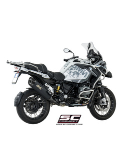 Tłumik SC-Project Oval Black Titanium + Carbon (SLIP ON) - BMW R 1200 GS - ADVENTURE [13-16]