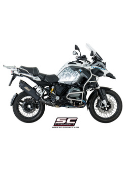 Tłumik SC-Project Oval Black Titanium + Carbon (SLIP ON) - BMW R 1200 GS - ADVENTURE [13-16]