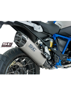 Tłumik SC-Project Oval Titanium + Carbon (SLIP ON) - BMW R 1200 GS - ADVENTURE [13-16]