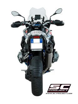 Tłumik SC-Project Oval Titanium + Carbon (SLIP ON) - BMW R 1200 GS - ADVENTURE [17-18]