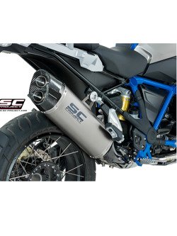 Tłumik SC-Project Oval Titanium + Carbon (SLIP ON) - BMW R 1200 GS - ADVENTURE [17-18]