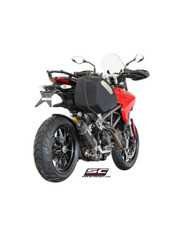 Tłumik SC-Project, Oval (Wersja niska) Titanium / Carbon (Slip On) - Ducati Hypermotard 821 [13-16]