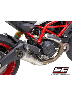 Tłumik SC-Project S1 Titanium + Carbon (Slip on) - Ducati Monster 797 [17-20]