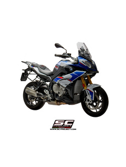 Tłumik SC-Project, SC1-R (Wersja Niska) Titanium / Carbon (Slip On) - BMW S 1000 XR [17-19]