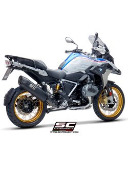 Tłumik SLIP-ON Adventure Titanium czarny matt z karbonową końcówką SC-Project do BMW R 1250 GS 2019 - ADVENTURE