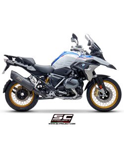 Tłumik SLIP-ON Adventure Titanium szary matt z karbonową końcówką SC-Project do BMW R 1250 GS 2019 - ADVENTURE