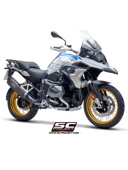 Tłumik SLIP-ON Adventure Titanium szary matt z karbonową końcówką SC-Project do BMW R 1250 GS 2019 - ADVENTURE