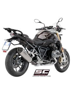 Tłumik SLIP-ON Adventure Titanium z karbonową końcówką SC-Project do BMW R 1200 R - RS (2017 - 2018)