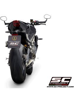 Tłumik SLIP-ON S1 Titanium z karbonową końcówką SC-Project do Triumph Street Triple 765 S/R/RS (2020)