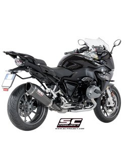 Tłumik SLIP-ON SC1-R Carbon fiber z karbonową końcówką SC-Project do BMW R 1200 R - RS (2017 - 2018)