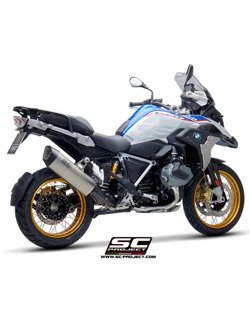 Tłumik SLIP-ON SC1-R GT Titanium z karbonową końcówką SC-Project do BMW R 1250 GS 2019-