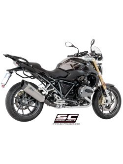 Tłumik SLIP-ON SC1-R Titanium z karbonową końcówką SC-Project do BMW R 1200 R - RS (2017 - 2018)