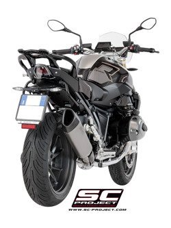 Tłumik SLIP-ON SC1-R Titanium z karbonową końcówką SC-Project do BMW R 1200 R - RS (2017 - 2018)