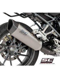 Tłumik SLIP-ON SC1-R Titanium z karbonową końcówką SC-Project do BMW R 1200 R - RS (2017 - 2018)