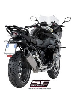 Tłumik SLIP-ON SC1-R Titanium z karbonową końcówką SC-Project do BMW R 1200 R - RS (2017 - 2018)