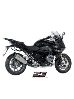 Tłumik SLIP-ON SC1-R Titanium z karbonową końcówką SC-Project do BMW R 1200 R - RS (2017 - 2018)