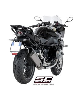 Tłumik SLIP-ON SC1-R Titanium z karbonową końcówką SC-Project do BMW R 1200 R - RS (2017 - 2018)