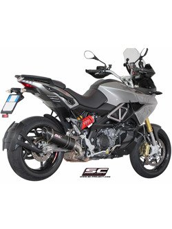 Tłumik Slip-on SC-Project [Owal] do Aprilia - CAPONORD 1200 [13-17]