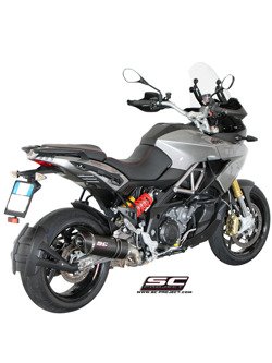 Tłumik Slip-on SC-Project [Owal] do Aprilia - CAPONORD 1200 [13-17]