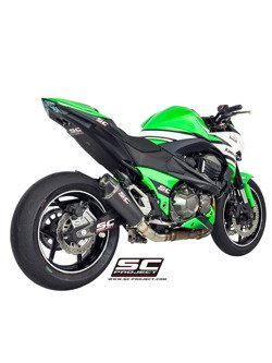 Tłumik Stożkowy Carbon Slip-on SC-Project do Kawasaki Z 800e [12-16]