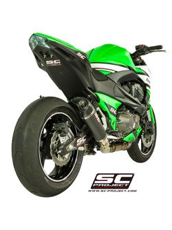 Tłumik Stożkowy Carbon Slip-on SC-Project do Kawasaki Z 800e [12-16]