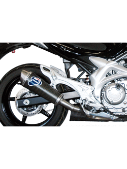 Tłumik Termignoni Slip-On stal nierdzewna, włókno węglowe do Suzuki Gladius 650 (09-15) 