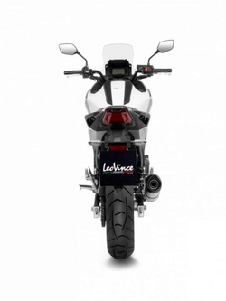 Tłumik motocyklowy LeoVince LV One Evo [Slip-On, Stal nierdzewna + Carbon] do Hondy NC 750 X (21-) srebrny