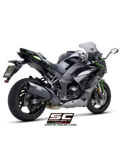 Tłumik motocyklowy SC-Project SC1-R Kawasaki Ninja 1000 SX (21-) z homologacją, czarny matowy