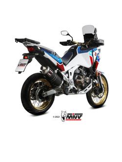 Tłumik motocyklowy Slip-On (Dakar) MIVV do Honda CRF1100L Africa Twin (20-) czarny