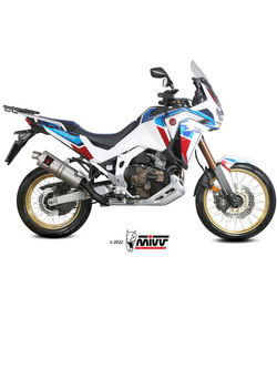 Tłumik motocyklowy Slip-On (Dakar) MIVV do Honda CRF1100L Africa Twin (20-) srebrny