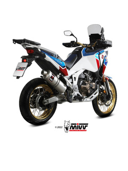 Tłumik motocyklowy Slip-On (Dakar) MIVV do Honda CRF1100L Africa Twin (20-) srebrny