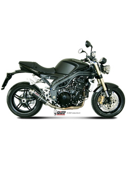 Tłumik motocyklowy Slip-On (GP) MIVV do Triumph Speed Triple 1050 R / S / RS (07-10) carbon